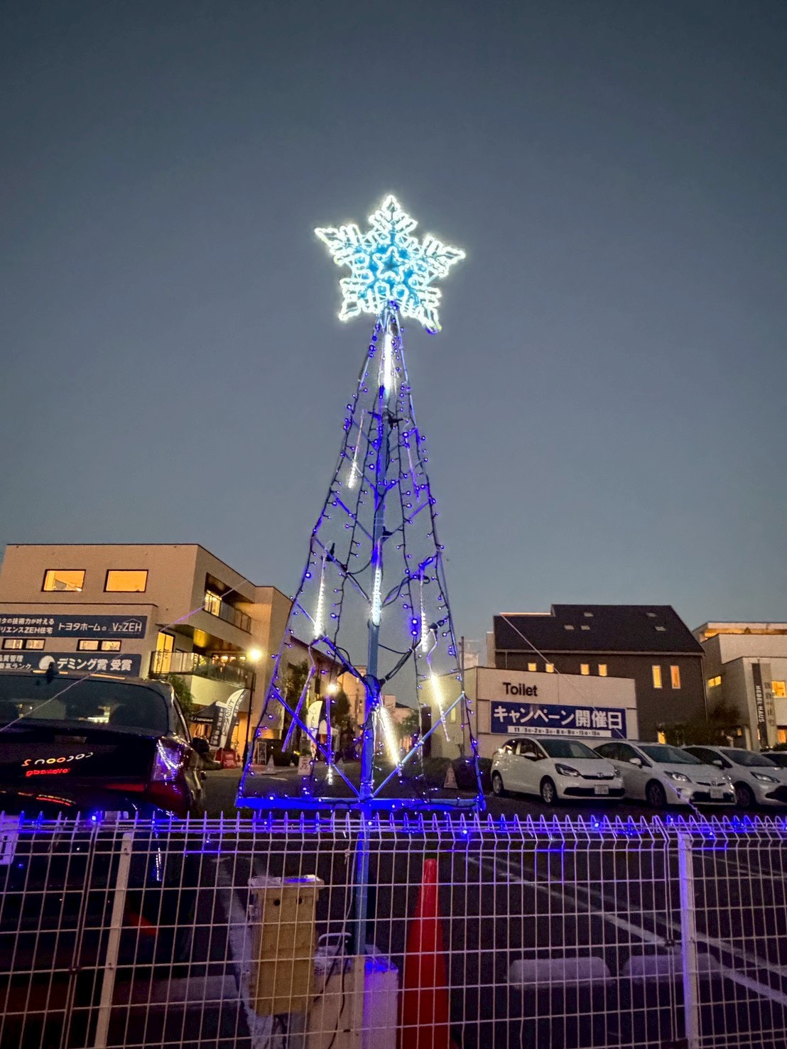 Outdoor seasonal illumination installation